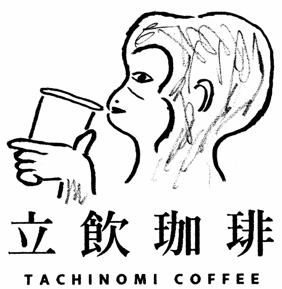 中島九条珈琲  キャラクターロゴ